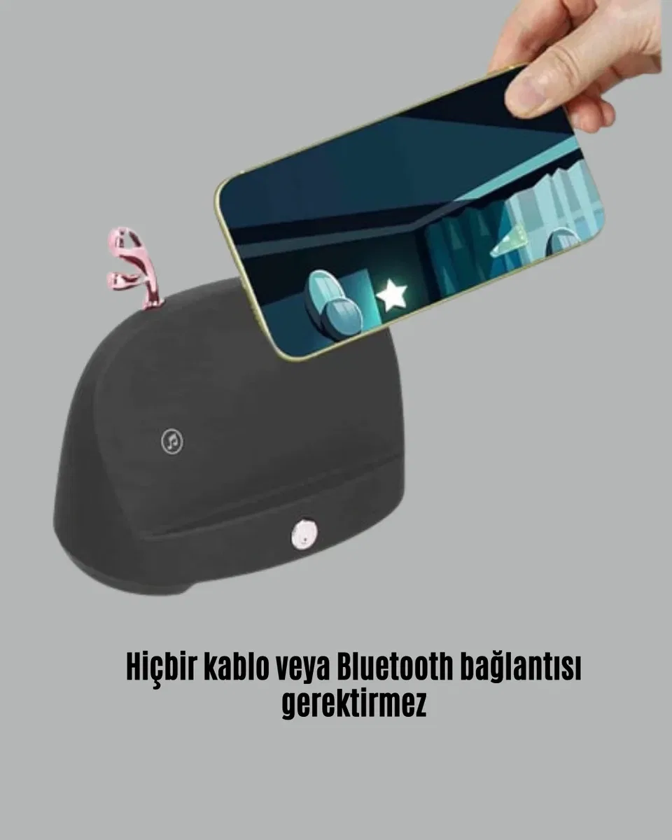 Kablosuz İndüksiyonlu Telefon Tutucu & Hoparlör – Net Ses, Kolay Kullanım görsel 5