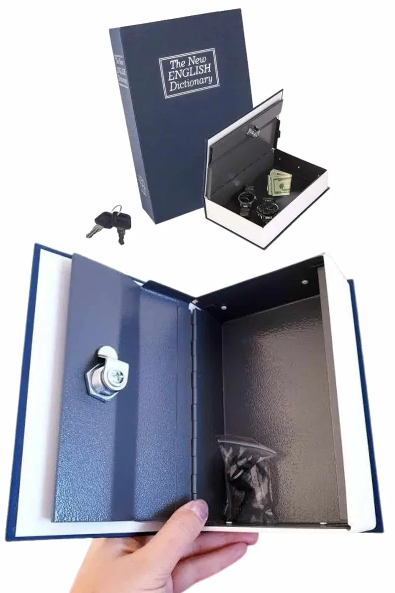 Gizli Kasa Kilitli Sözlük Görünümlü 18cm Gizli Kasa Büyük Boy Anahtarlı görsel 2
