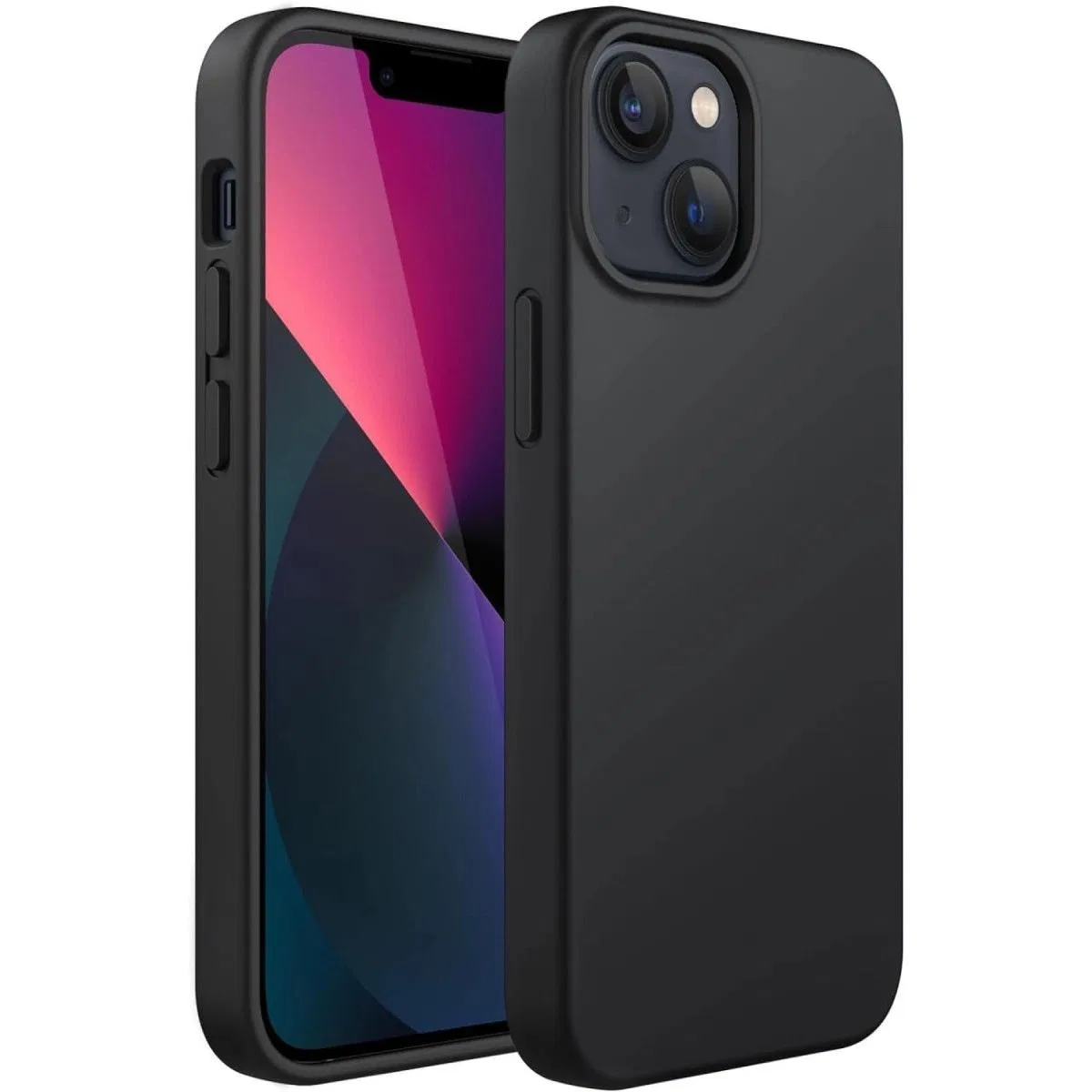 Apple İphone 14 Plus Kılıf First Silikon - Siyah