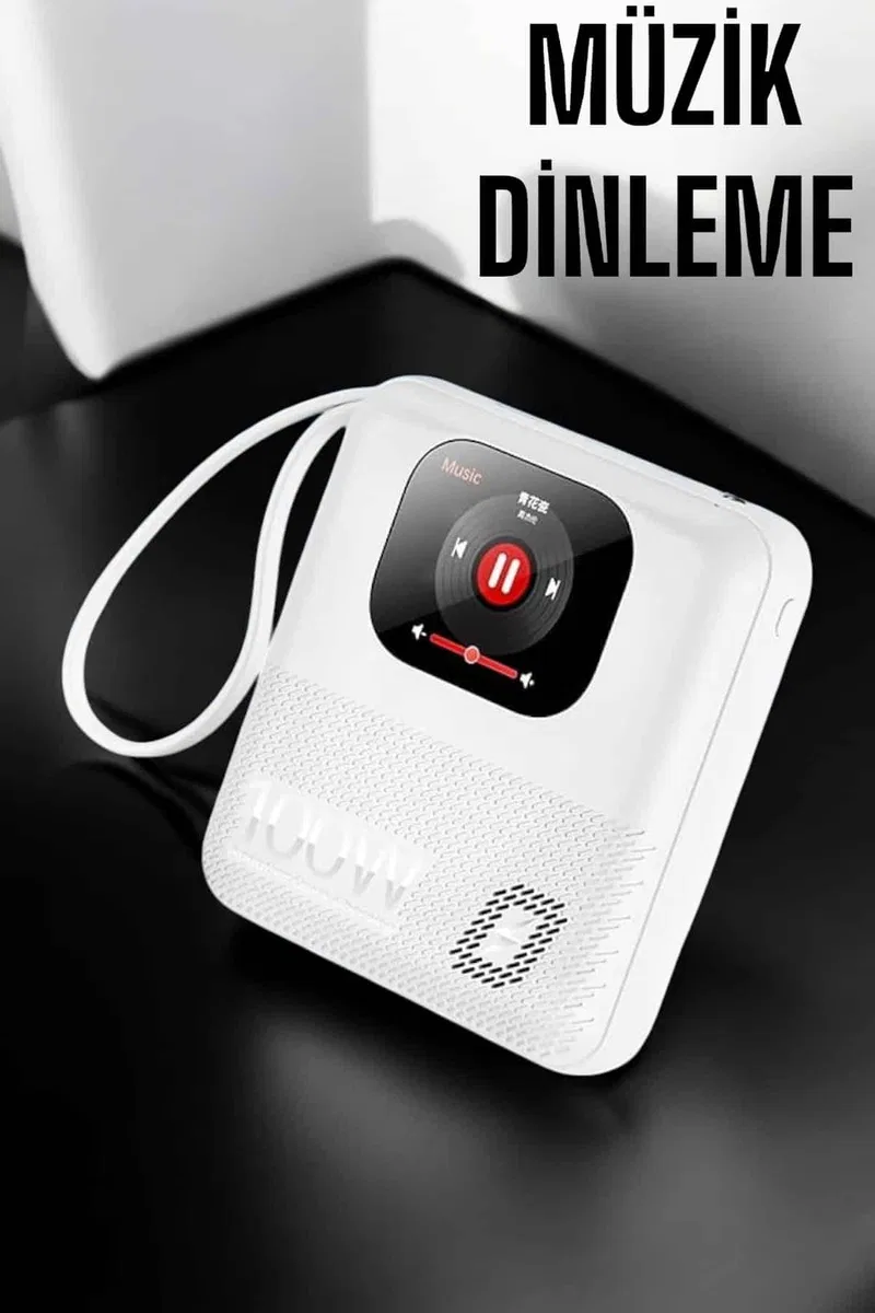 Powerbank Ekranlı Çok Fonksiyonlu Müzik Dinleme Kitap Okuma görsel 2