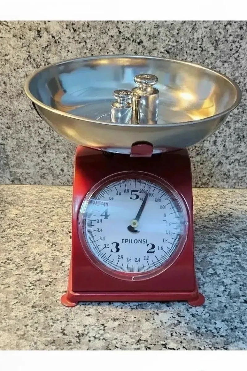 5 Kg Retro Nostalji Mutfak Tartısı og Terazi görsel 2