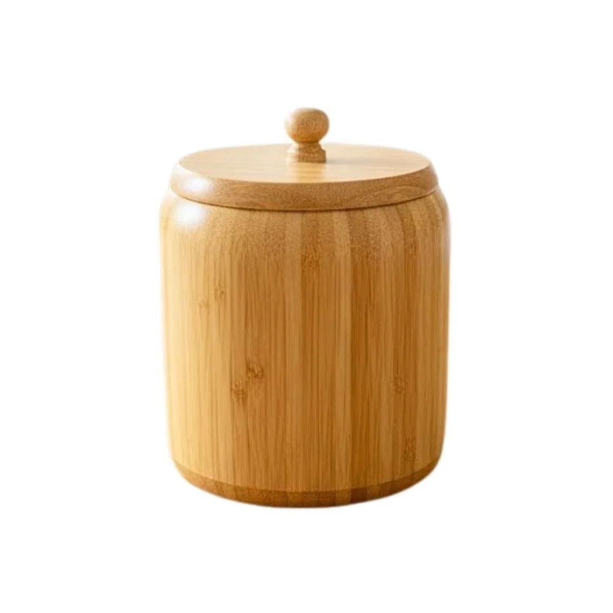 Büyük Boy Bambu Kapaklı Kavanoz