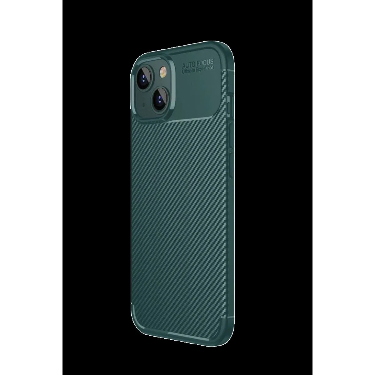 Apple İphone 15 Kılıf Auto Focus Karbon Kapak - Yeşil görsel 2