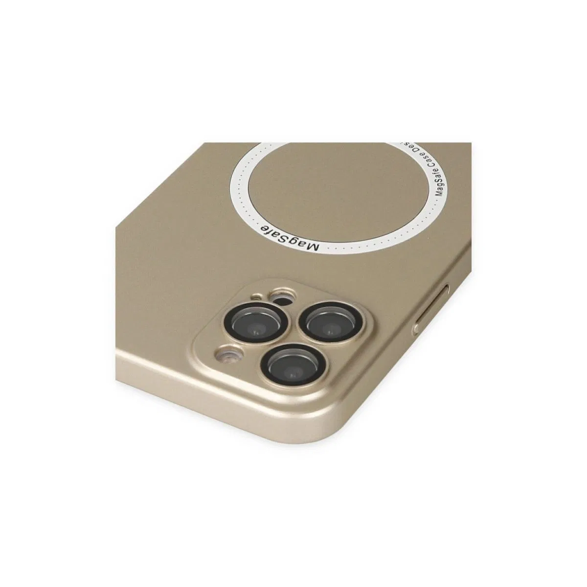 Apple İphone 12 Pro Kılıf Jack Magneticsafe Lens Silikon - Gold görsel 4