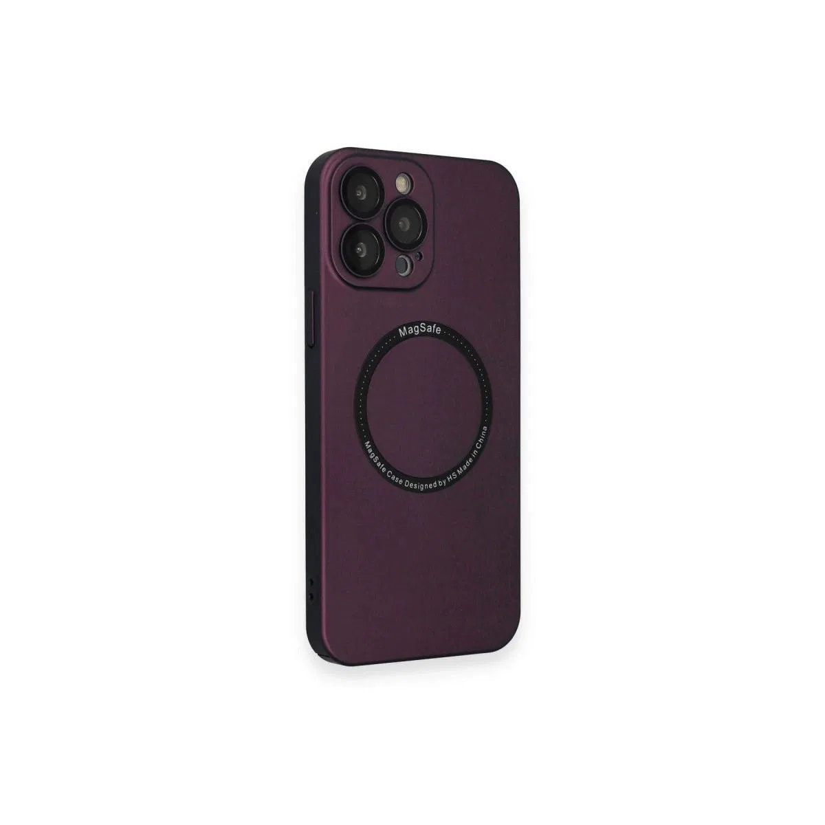 Apple İphone 14 Pro Kılıf Jack Magneticsafe Lens Silikon - Mürdüm görsel 2