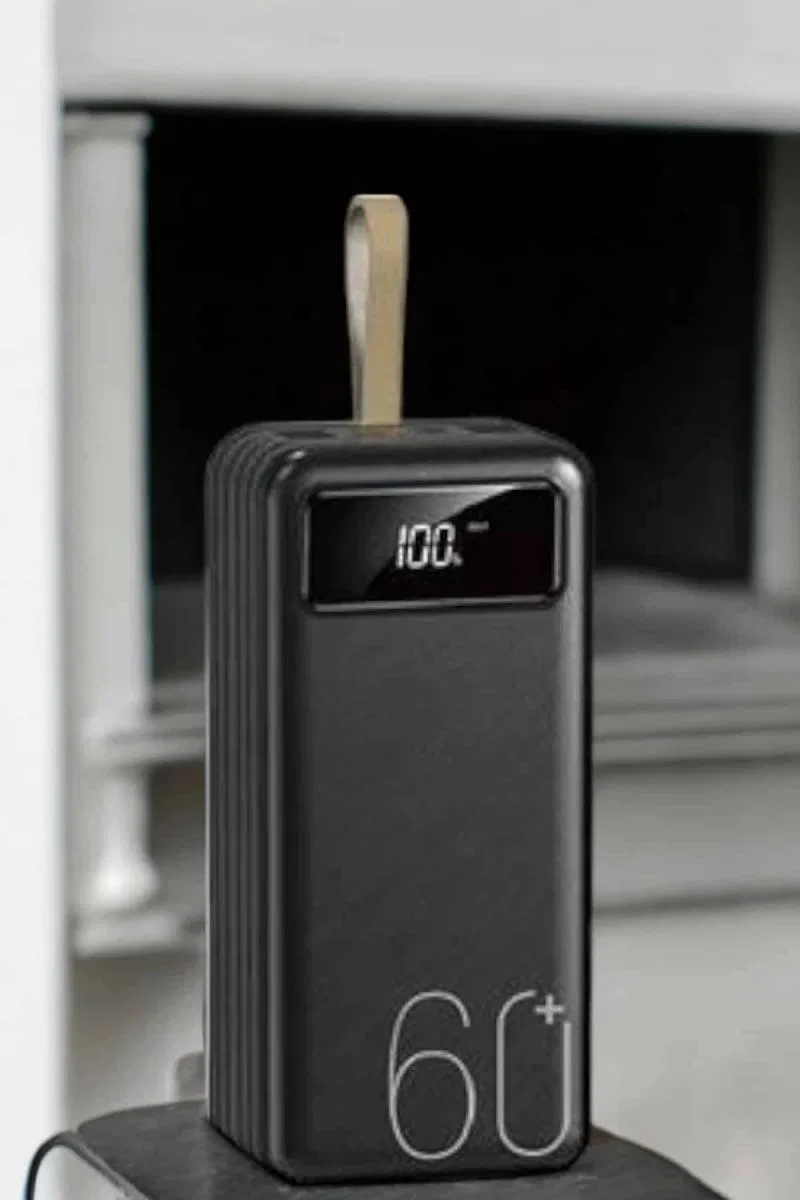 Powerbank 60. 000 Mah 4 Portlu Uzun Şarj Süreli Dijital Göstergeli görsel 3