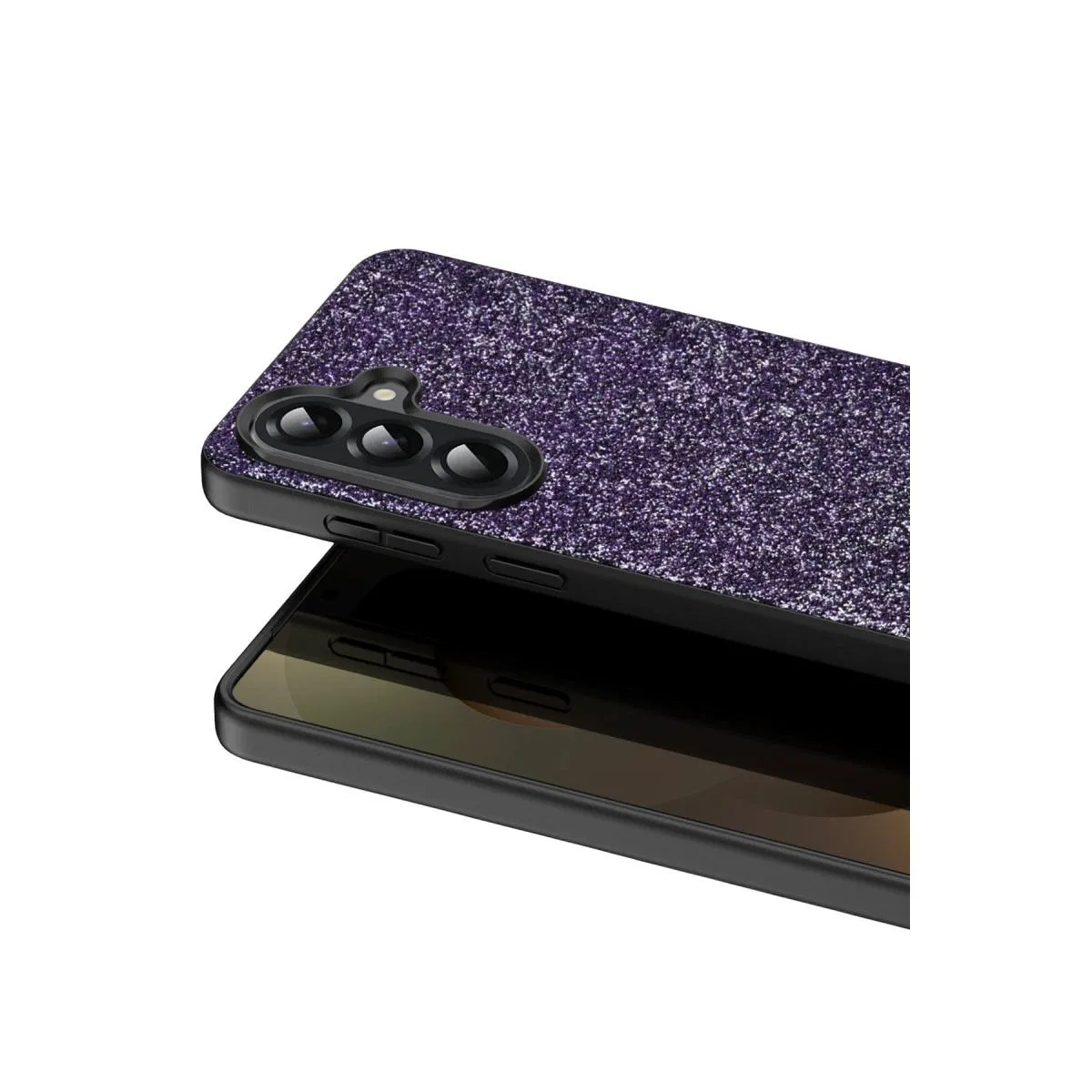 Onegif Samsung Galaxy A17 5g Bright Simli Kapak - Derin Mor görsel 2