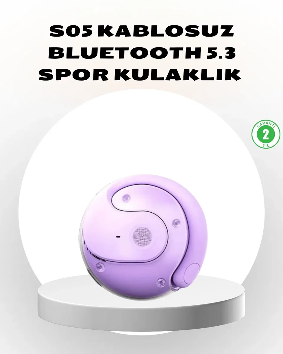 S05 Kablosuz Kulaklık Bluetooth 5. 3 IPX4 Su Geçirmez Stereo Ses Otomatik Bağlantı