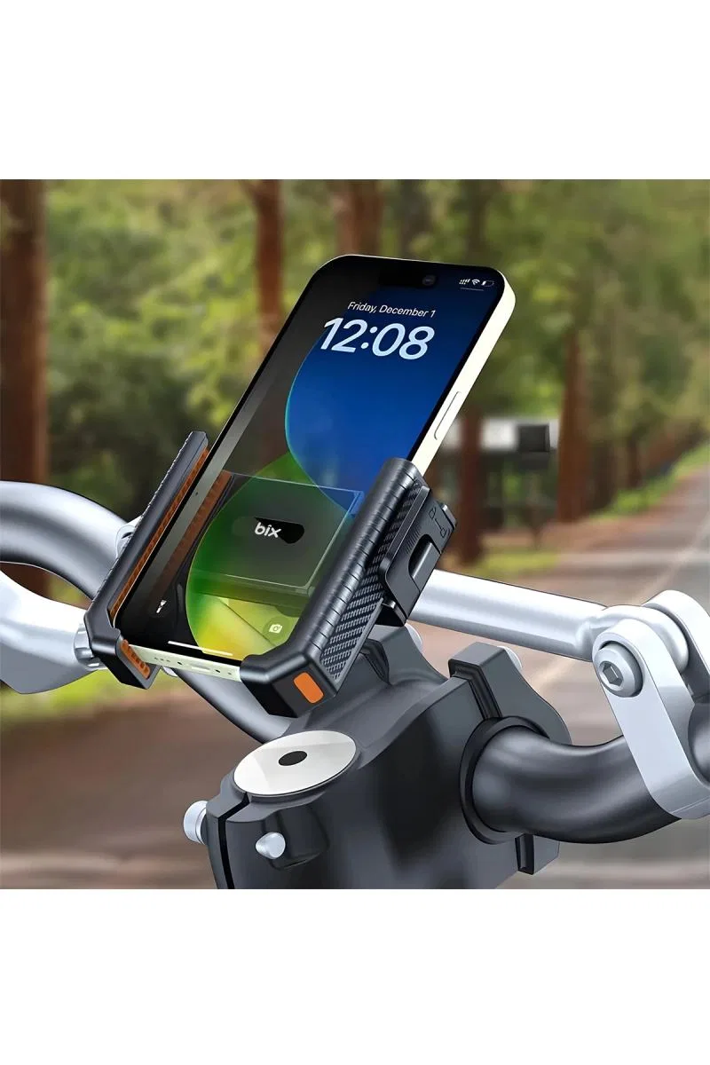 Gidon Bağlantılı Bisiklet Motosiklet İçin Esnek Abs 4-7. 8″ İnç Telefon Tutucu 360° Dönebilen Tasarım görsel 3