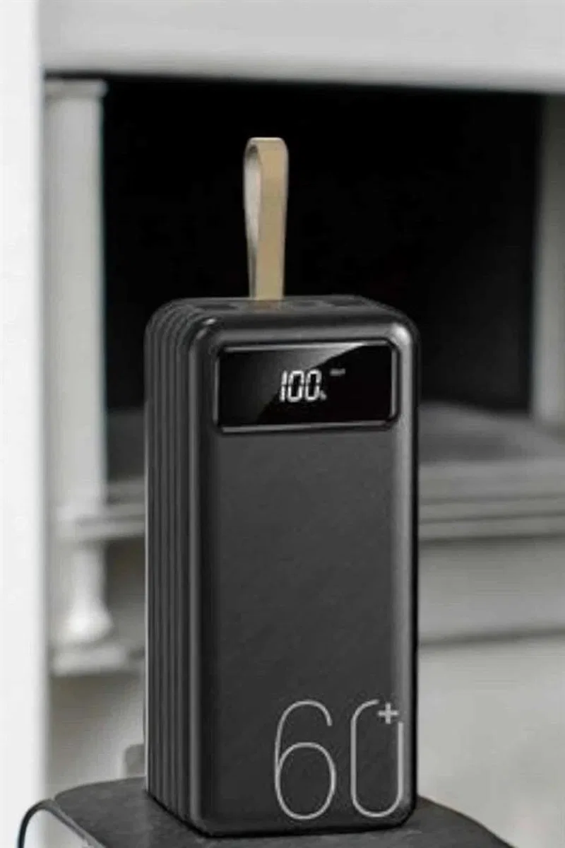 Powerbank 60. 000 Mah 4 Portlu Uzun Şarj Süreli Dijital Göstergeli görsel 3