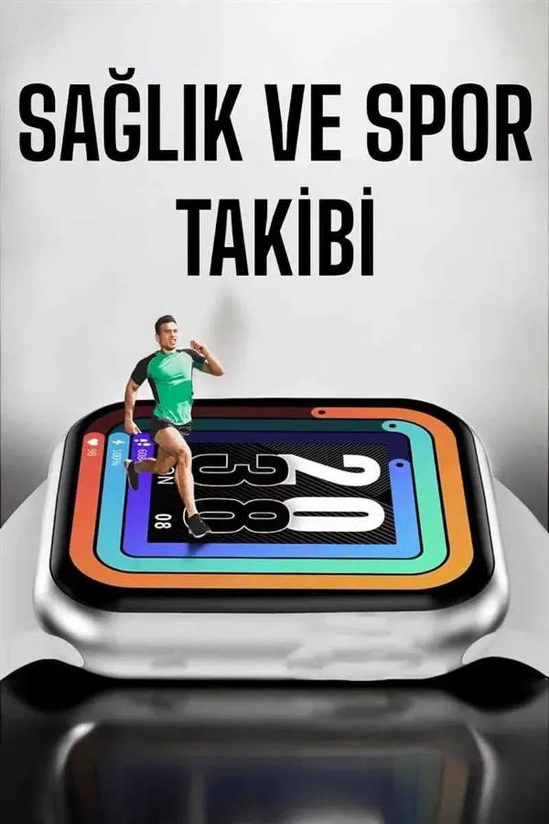 Akıllı Saat Amoled Ekran Yeni Nesil Bluetooth Bağlantılı görsel 5