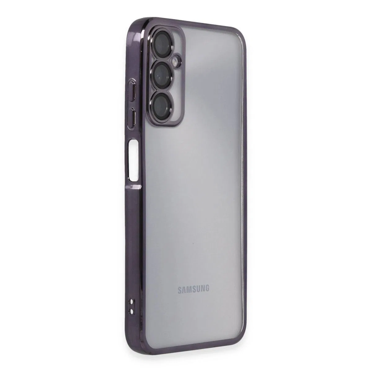 Samsung Galaxy A05s Kılıf Razer Lensli Silikon - Mor görsel 2