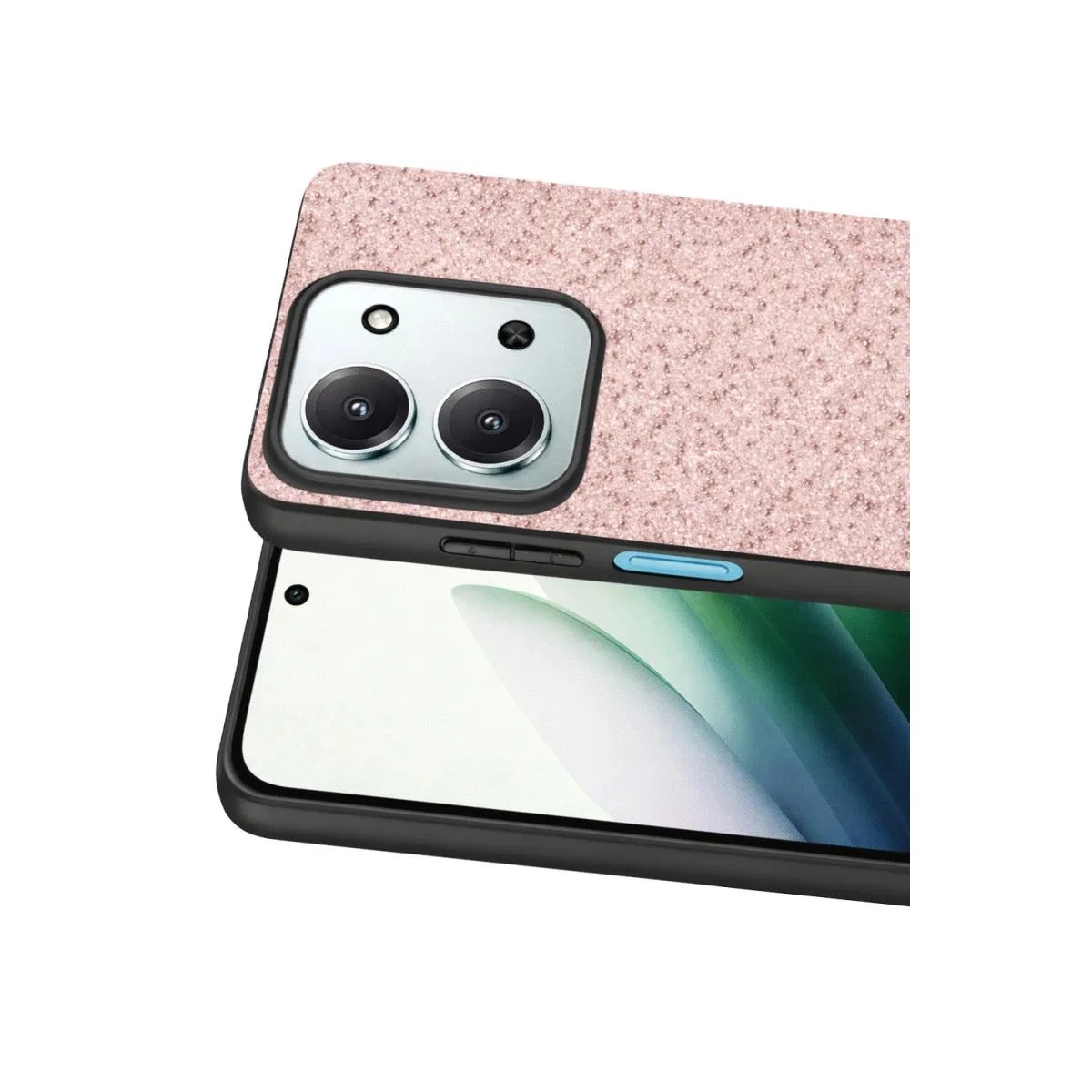 Onegif Xiaomi Redmi 15c 4g Bright Simli Kapak - Pembe görsel 2