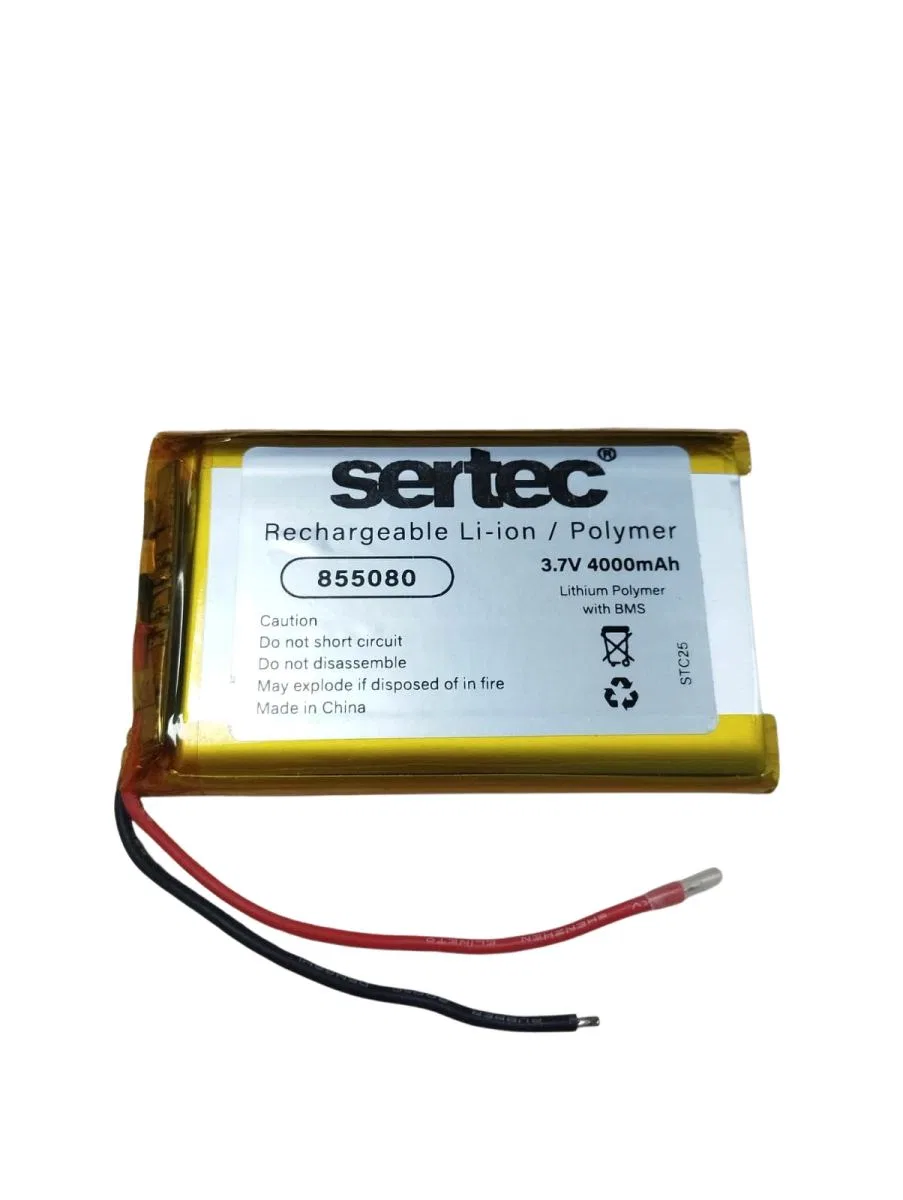 Sertec 855080 3. 7v 4000mah Li-polymer Pil (devreli/1. 5a)
