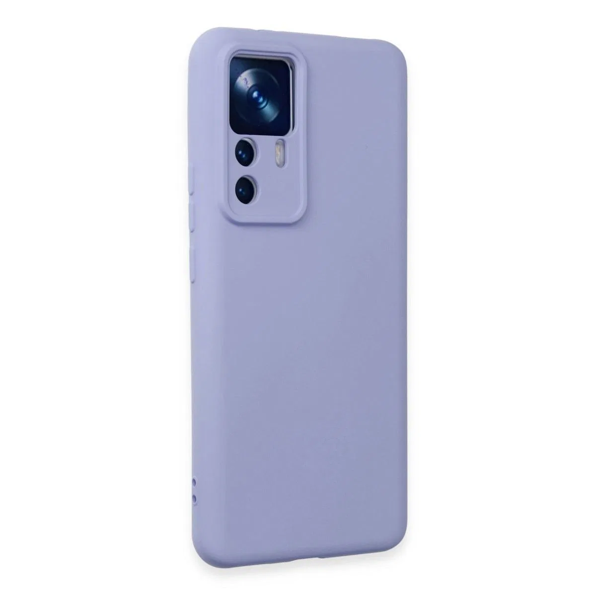 Xiaomi Mi 12t Pro Kılıf Nano İçi Kadife Silikon - Lila görsel 2