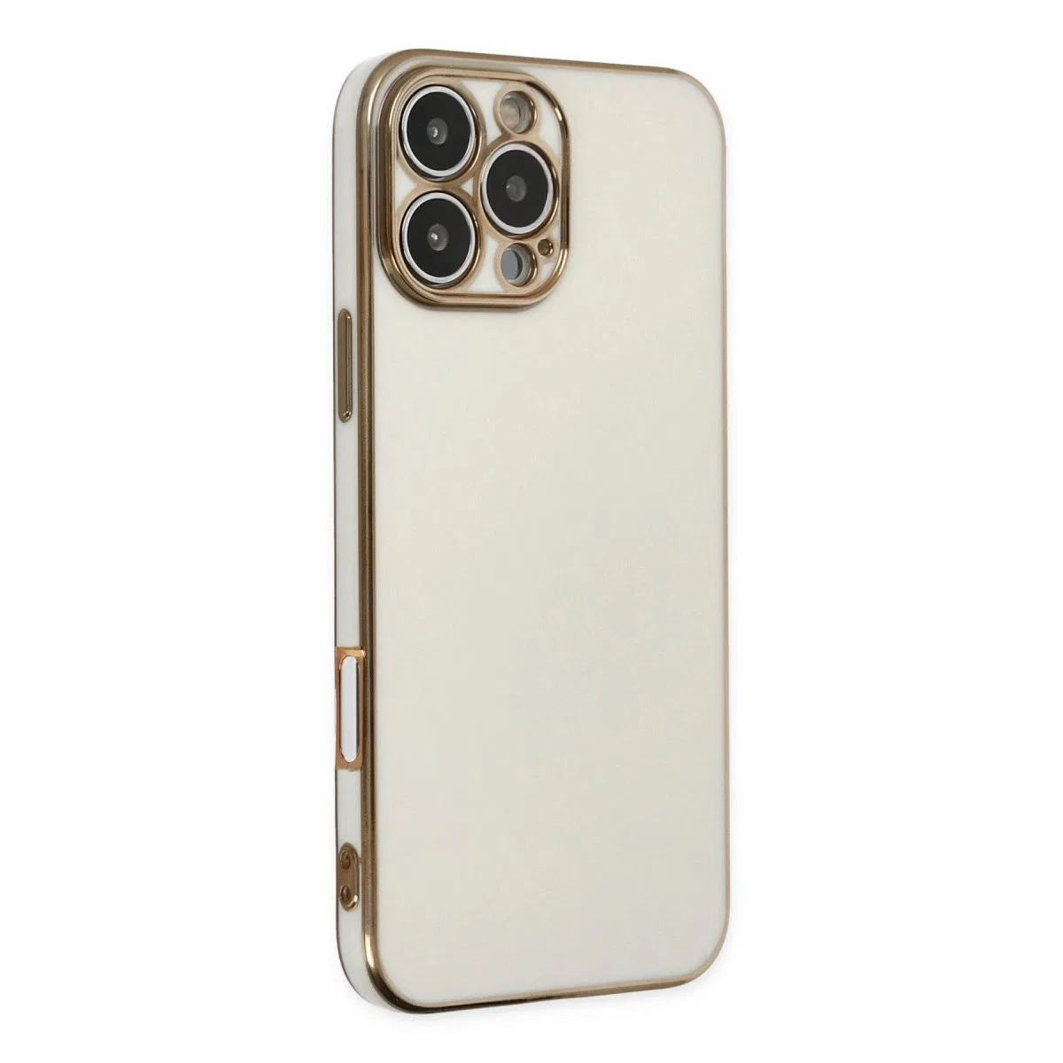 Apple İphone 16 Pro Kılıf Volet Silikon - Beyaz