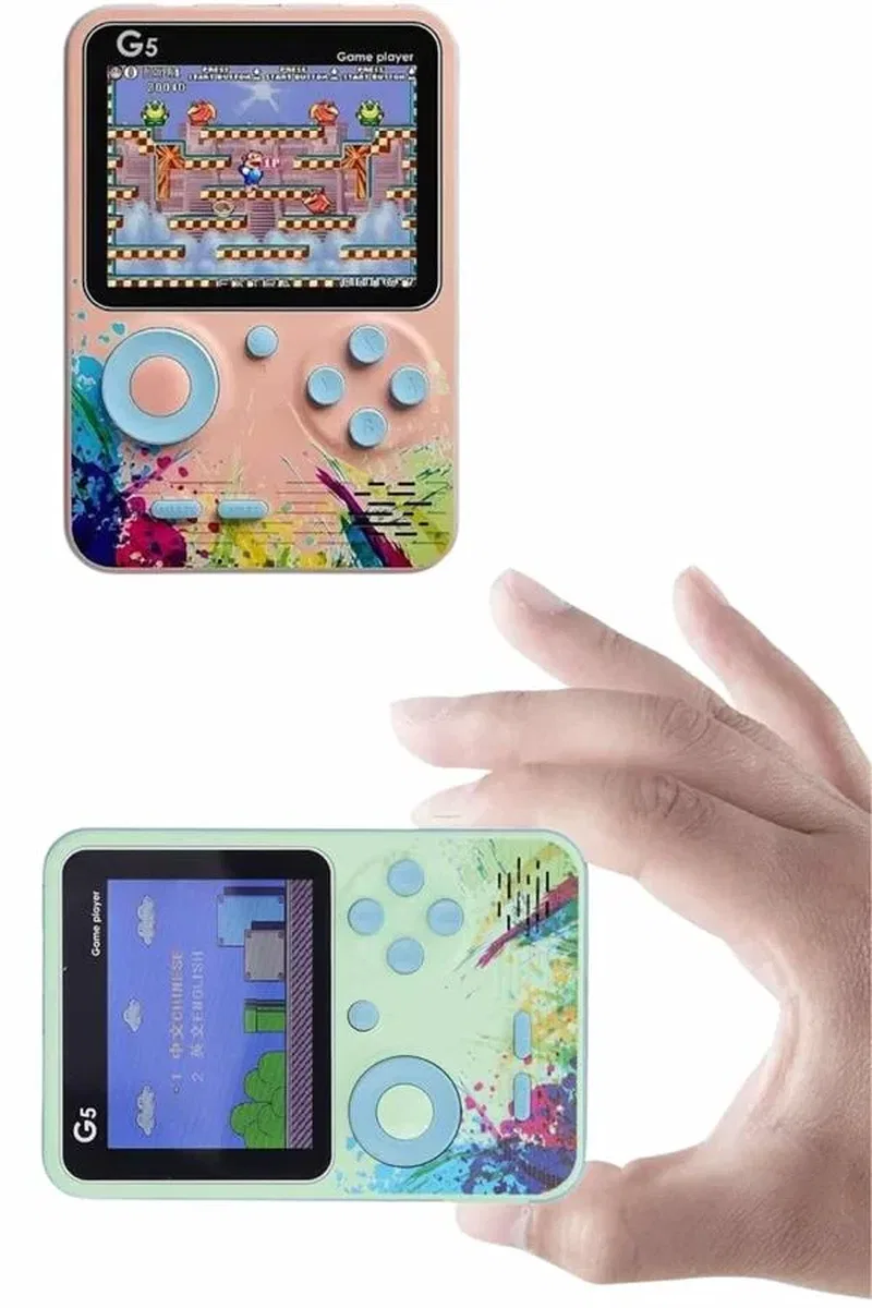 Game Box Oyun Konsolu 500 Retro Oyunlu Mini Taşınabilir 3 İnç görsel 5