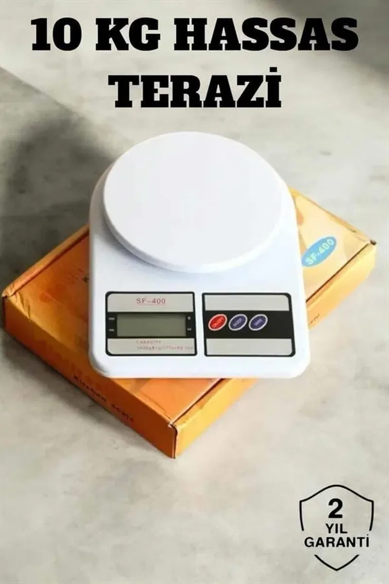 Hassas Terazi 10 kg Kapasiteli, Yüksek Hassasiyetli Dijital Mutfak Tartısı görsel 2