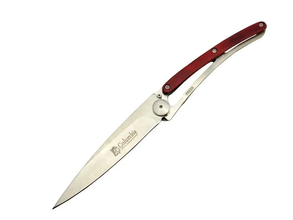 Ext 2990d Deejo Kırmızı Kamp Çakı 22, 5cm- Manuel, Kemerlikli, Ultra Hafif
