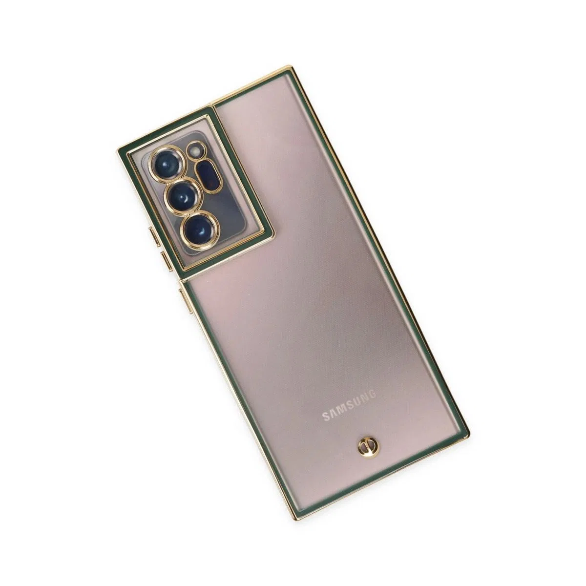 Samsung Galaxy Note 20 Ultra Kılıf Liva Lens Silikon - Yeşil görsel 3
