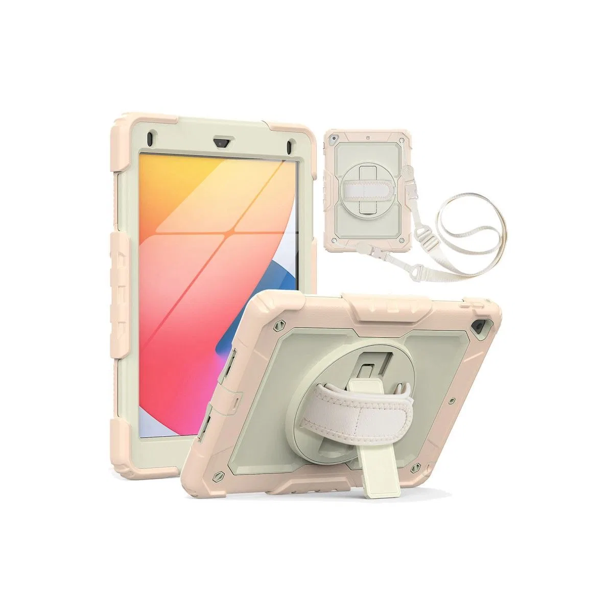 Apple İpad 5 Air 9. 7 Kılıf Strap New Tablet Kapak - Pembe