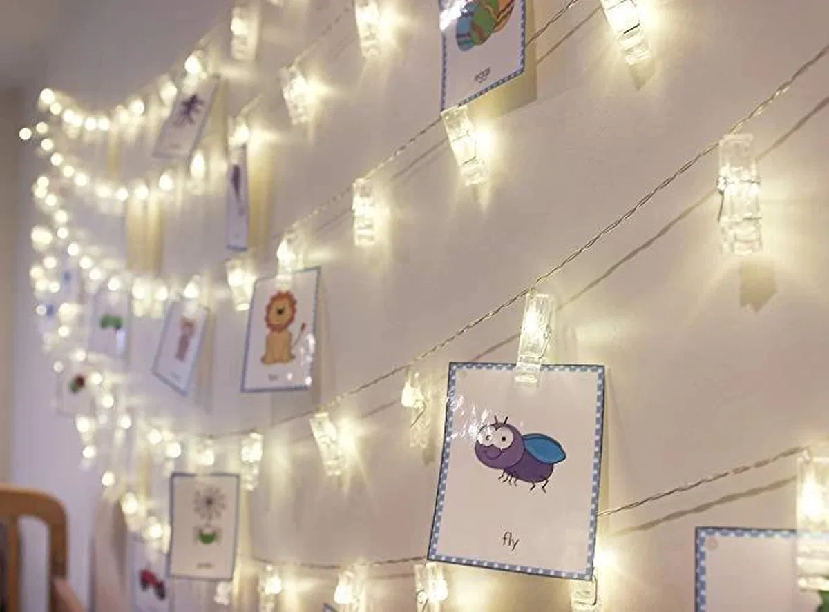 10'lu Led Işıklı Fotoğraf Mandalları görsel 5