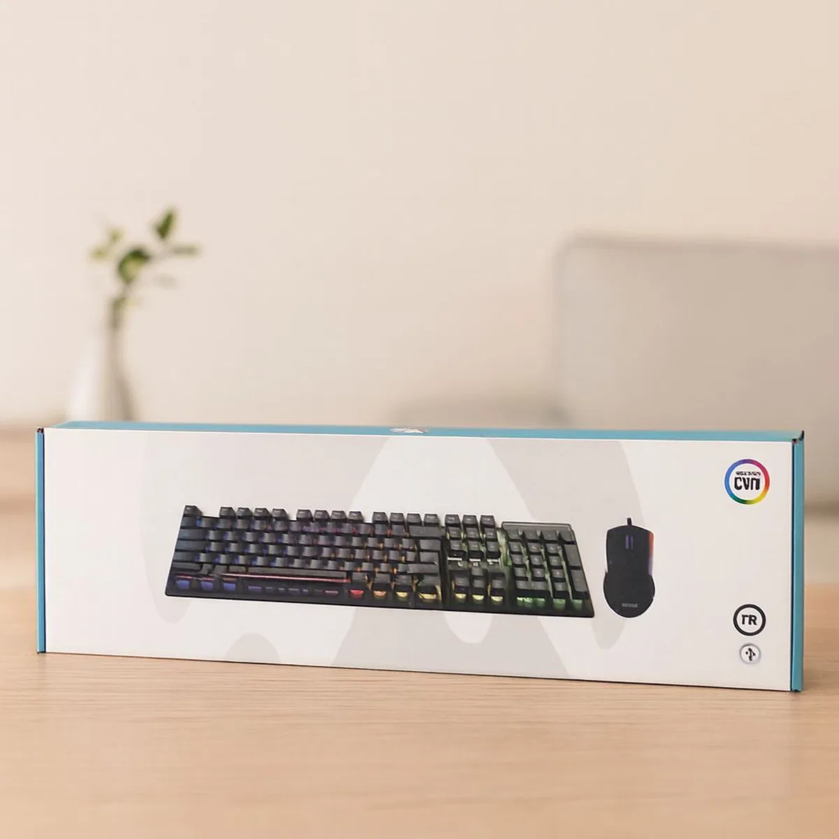 Kablolu RGB Oyuncu Klavye ve Mouse Seti - Siyah