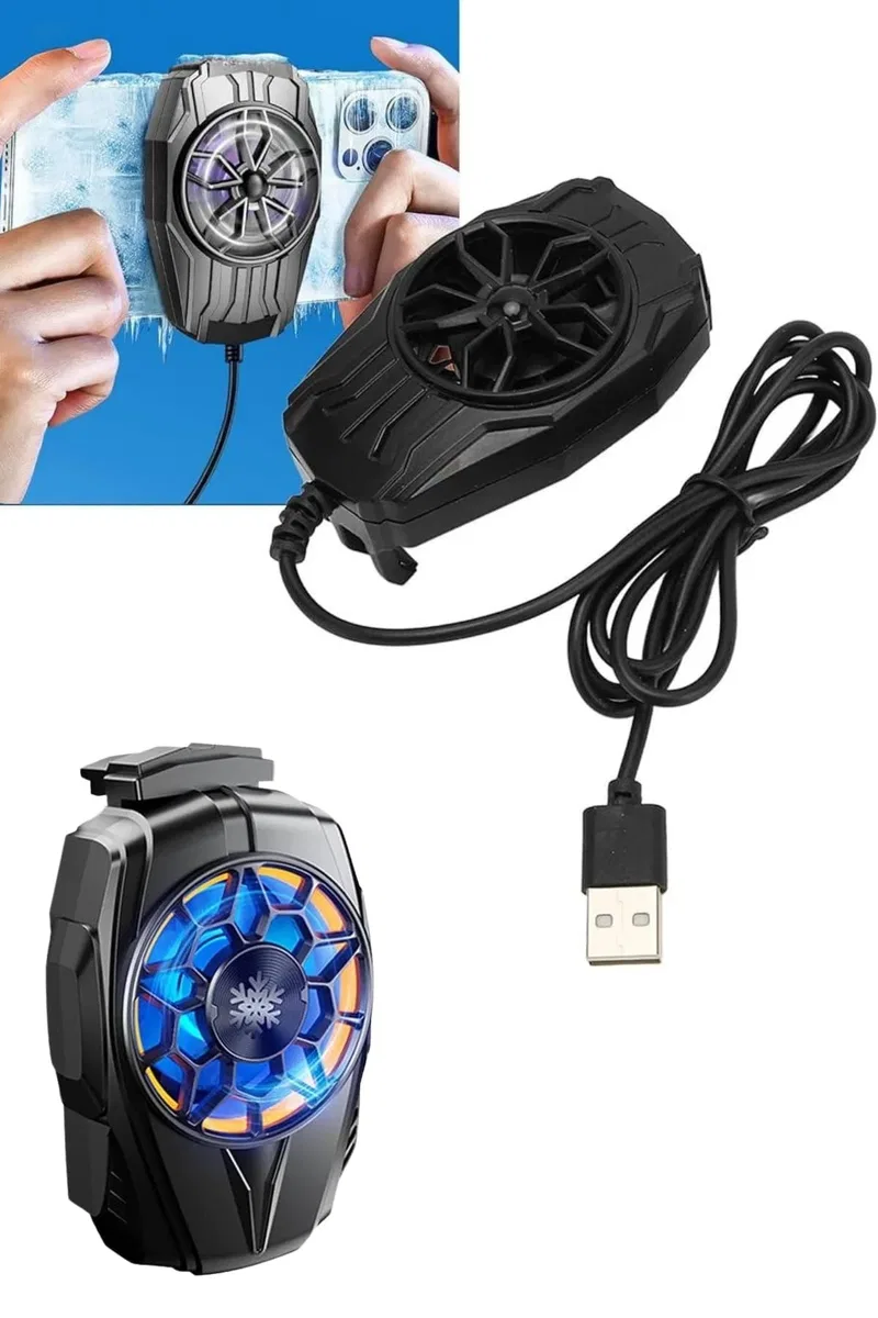 Telefon Soğutucu Fan Güçlü Motor Radyatör Cep Telefon Soğutma görsel 2