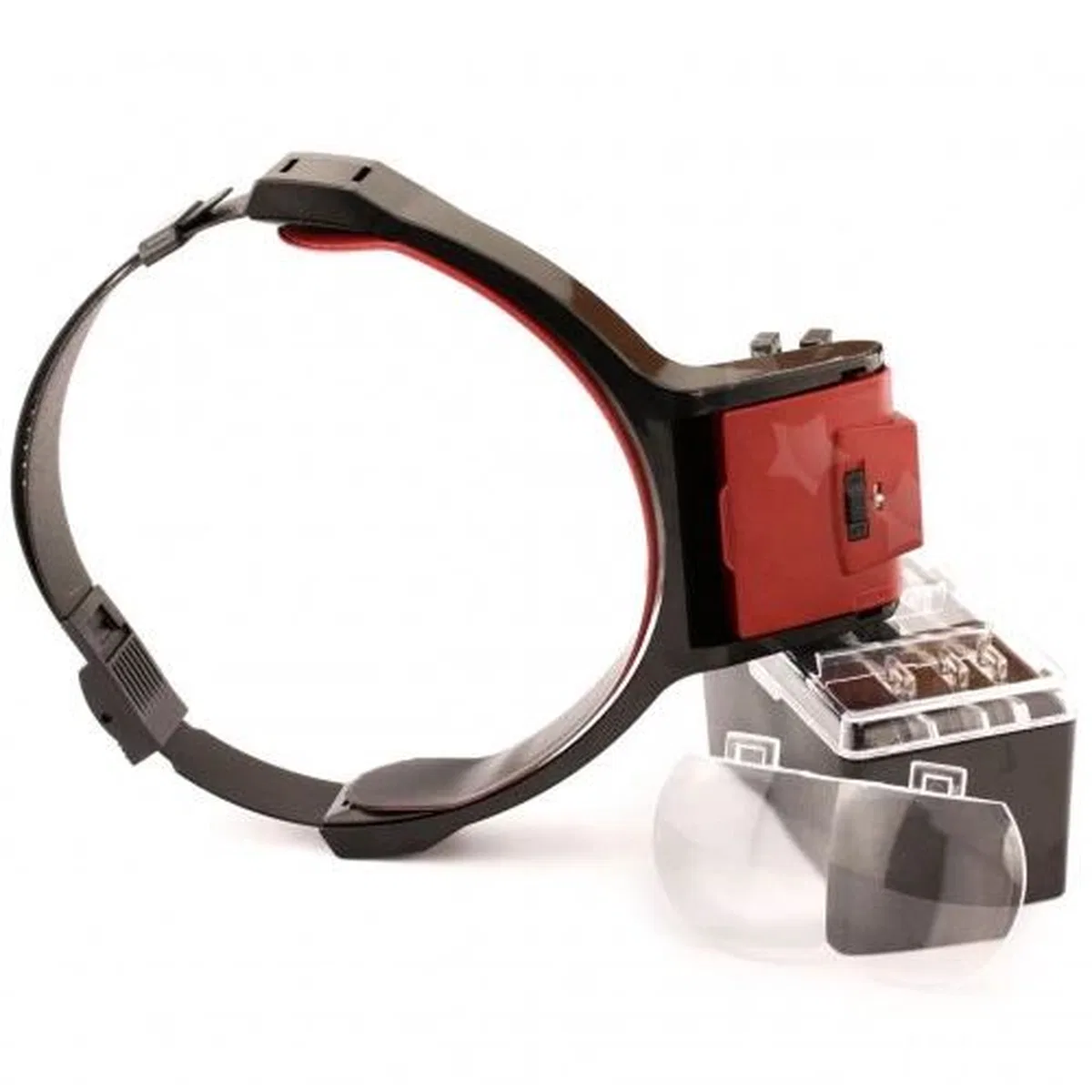 Lens Takmalı 4 Lens, Led Lambalı Şapka Tip Büyüteç görsel 6