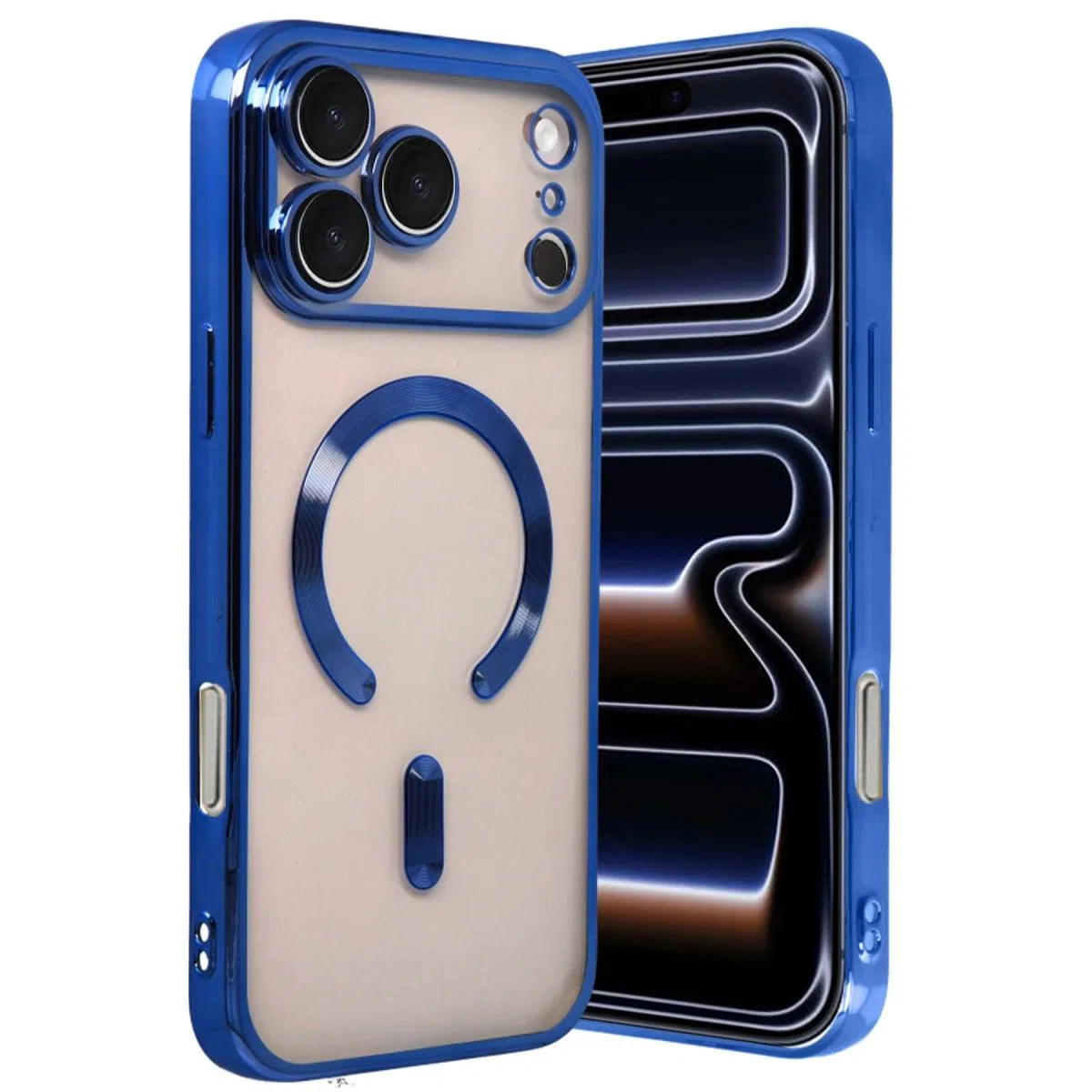 Apple İphone 17 Pro Max Kross Magneticsafe Kapak - Lacivert