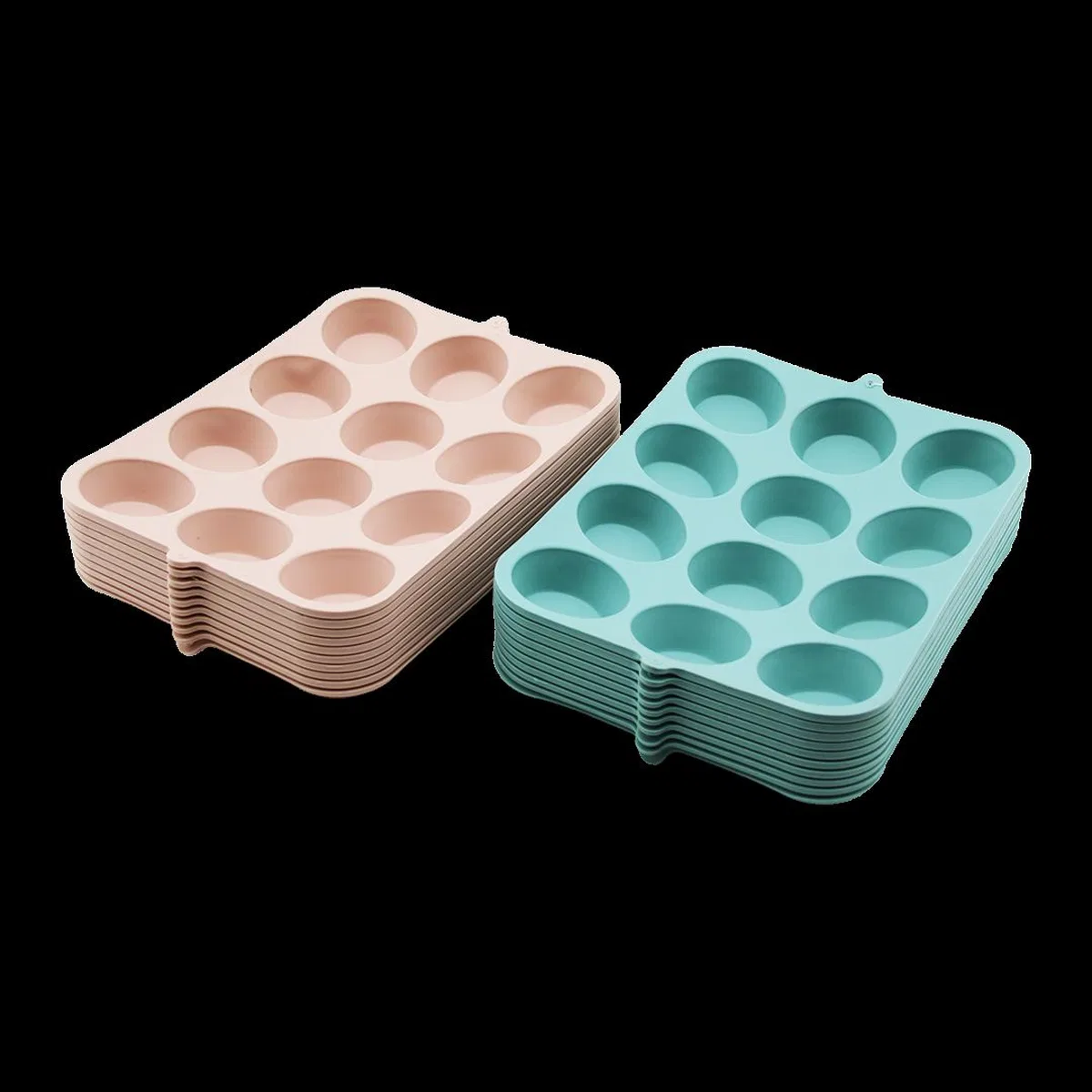 Silikon Yuvarlak Muffin Kalıbı 12 Bölmeli görsel 2