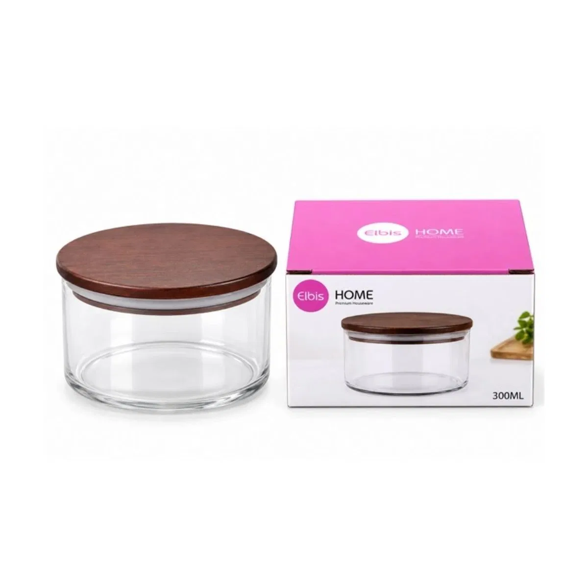 300 ml Bambu Kapaklı Cam Saklama