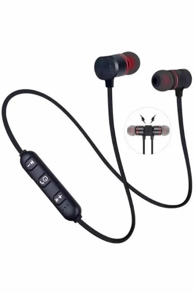 Bluetooth Bağlantılı Kablolu Mıknatıslı Sport Kulaklık görsel 3