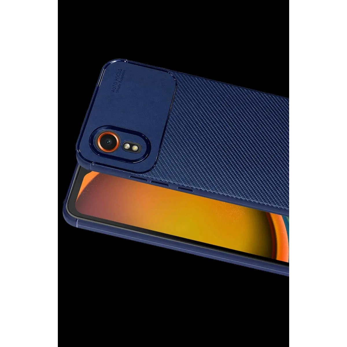 Samsung Galaxy Xcover 7 Kılıf Auto Focus Karbon Kapak - Lacivert görsel 2