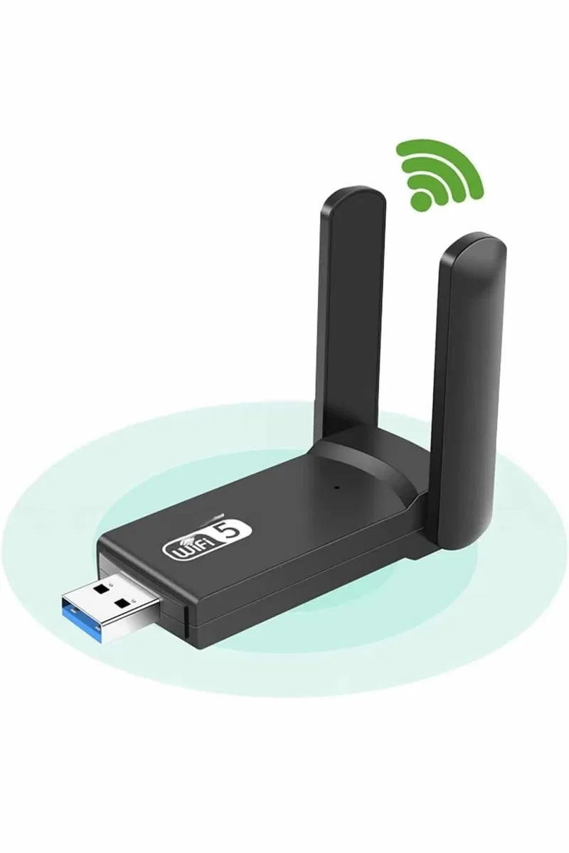 Wifi Alıcı Dual Band Usb 3. 0 Adaptör Kablosuz Windows 7/8/10/11 görsel 3