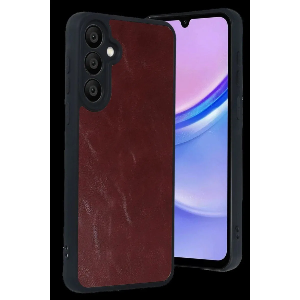 Samsung Galaxy A57 5g Aras Deri Kapak - Bordo