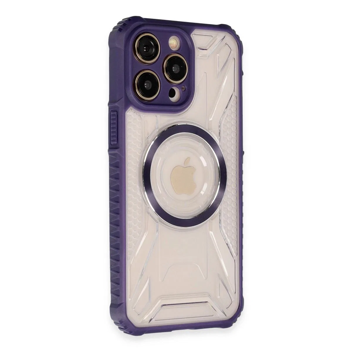 Apple İphone 13 Pro Max Kılıf Prag Magneticsafe Kapak - Derin Mor görsel 2