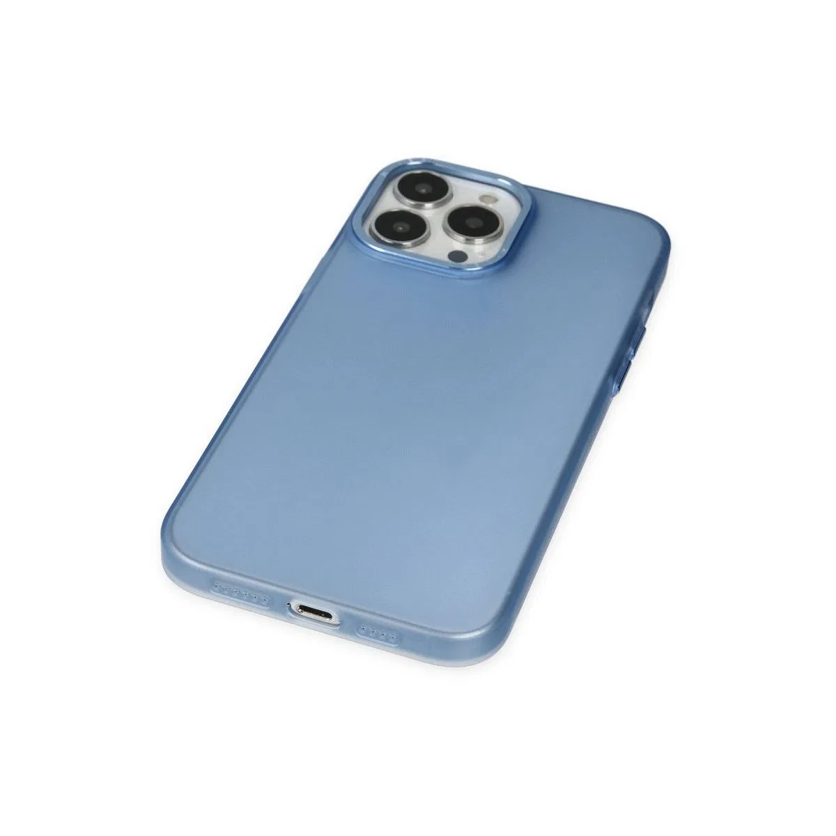 Apple İphone 14 Pro Max Kılıf Modos Metal Kapak - Mavi görsel 3