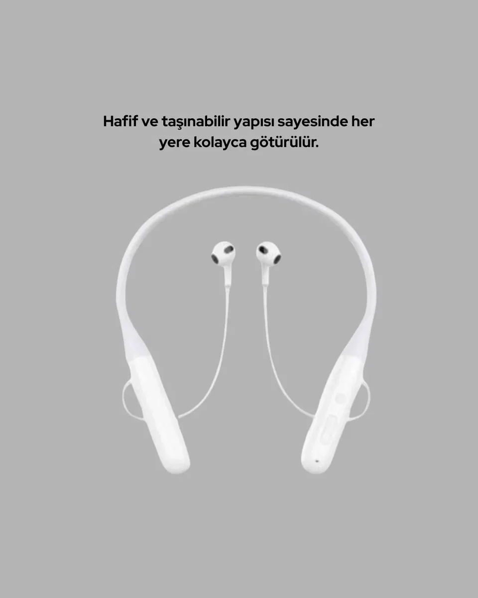 Spor ve Günlük Kullanım İçin 100 Saatlik Kablosuz Kulaklık görsel 3