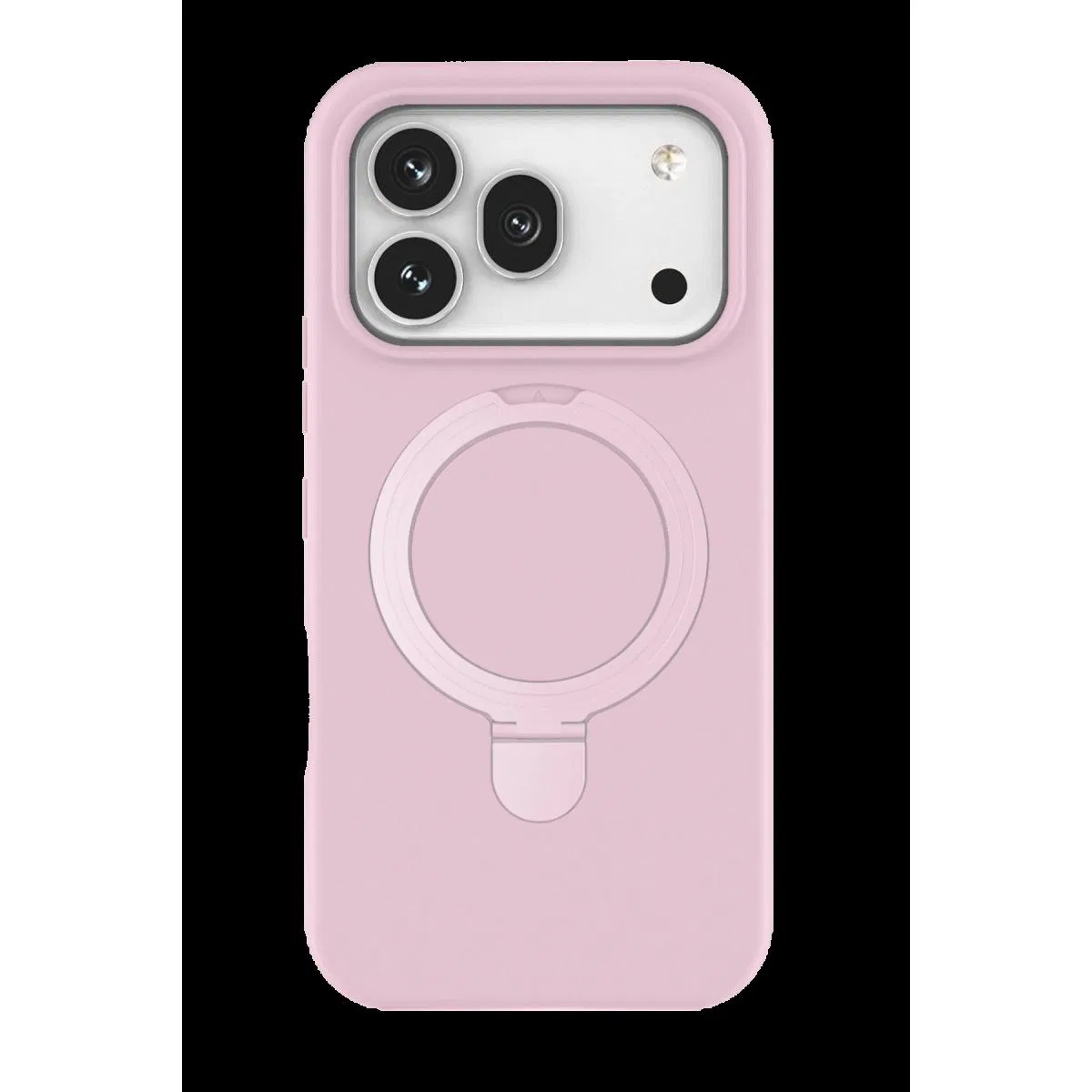 Huawei Honor 600 Regal Magsafe Standlı Kapak - Açık Pembe görsel 3