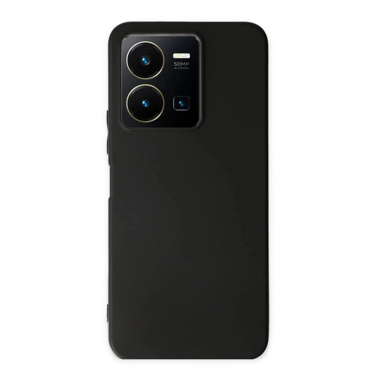 Vivo Y35 Kılıf First Silikon - Siyah