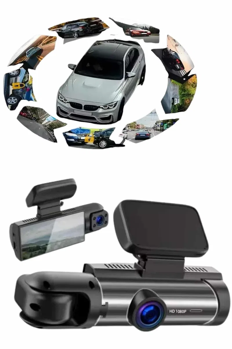Araç Kamerası Dönebilen HD Kaliteli Video ve Fotoğraf Kaydedici görsel 4