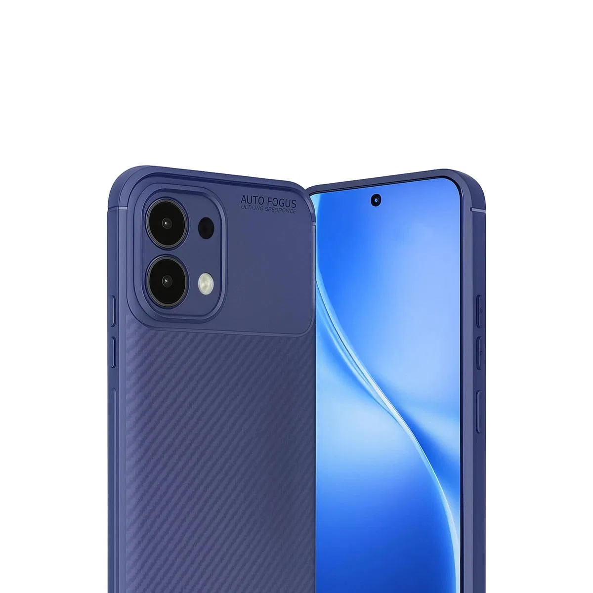 Oppo A6 Pro 4g Auto Focus Karbon Kapak - Lacivert görsel 3