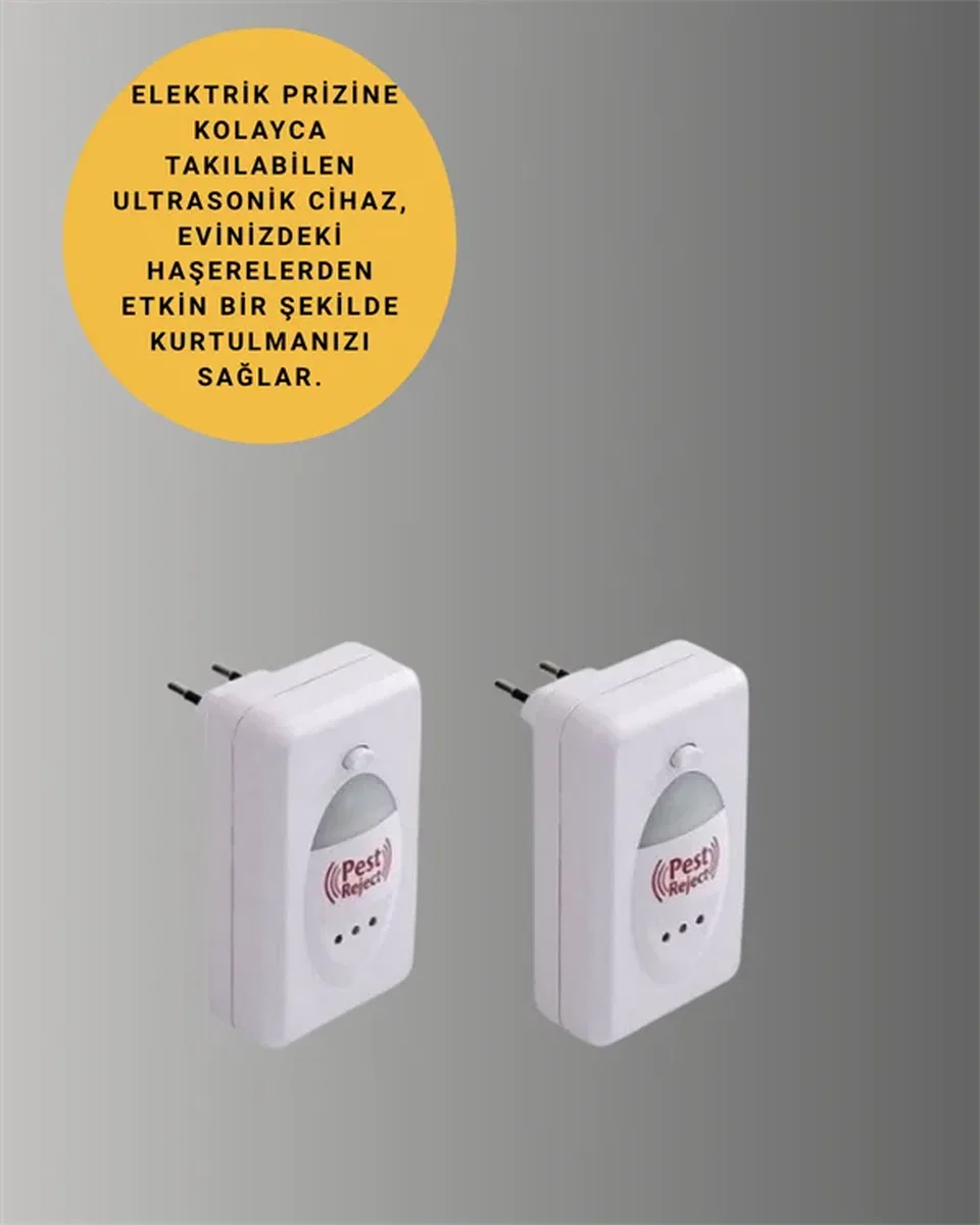 Ultrasonik Ses Dalgalarıyla Kimyasalsız Fare ve Böcek Kovucu Cihaz görsel 3