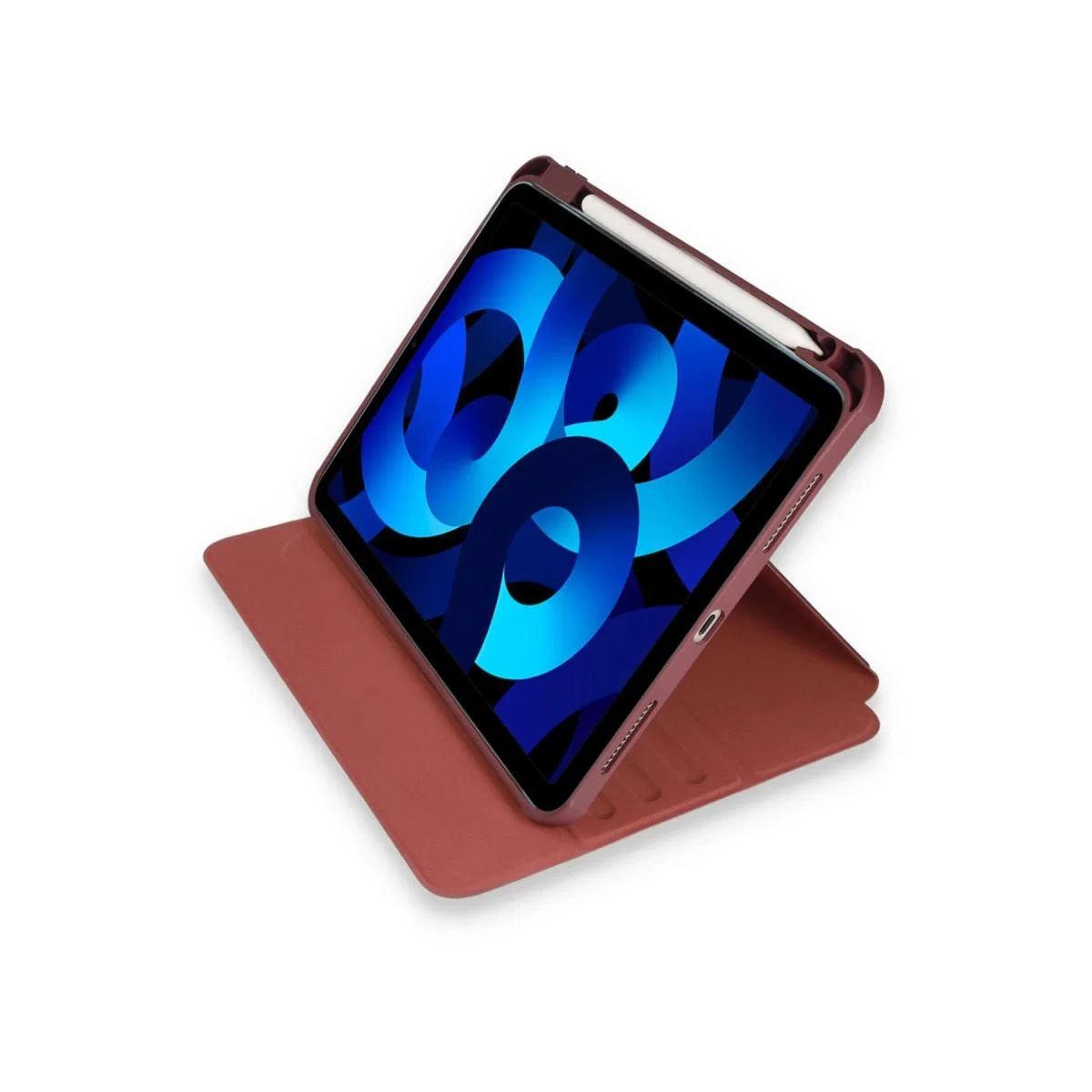 Apple İpad Pro 11 (2021) Kılıf Ling 360 Kalemlikli Tablet Kılıf - Mor görsel 2