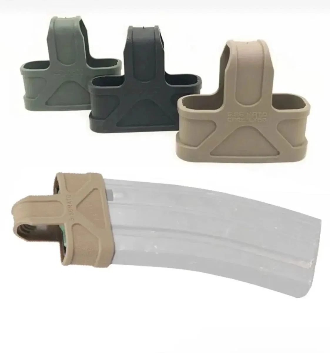 Taktik M4/m16 Hızlı Şarjör Çekme Kauçuk Kılıf 5. 56 Mag görsel 5