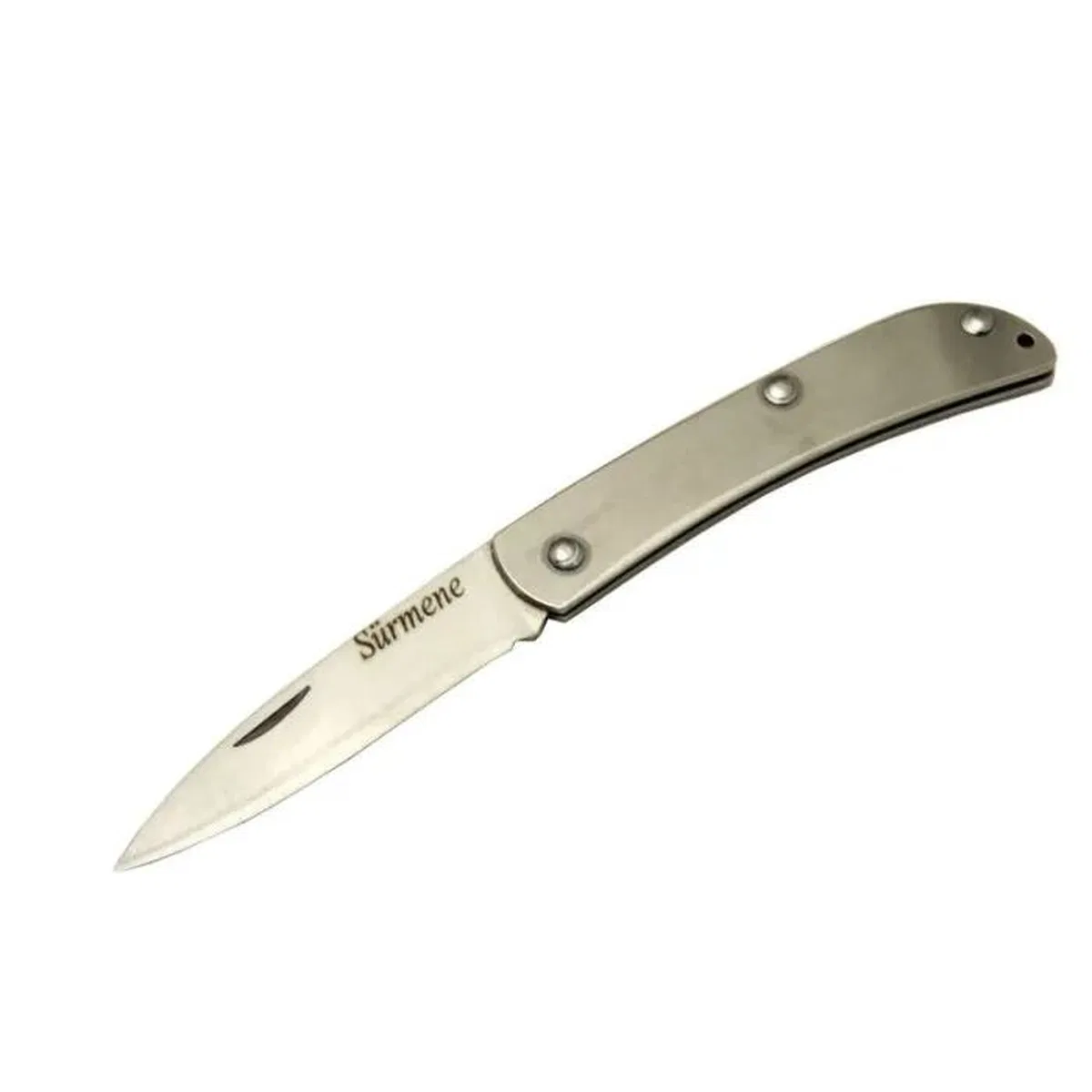 Metal Yerli Akarsu 15, 5 Cm Kamp / Outdoor Çakı - Yarı Otomatik