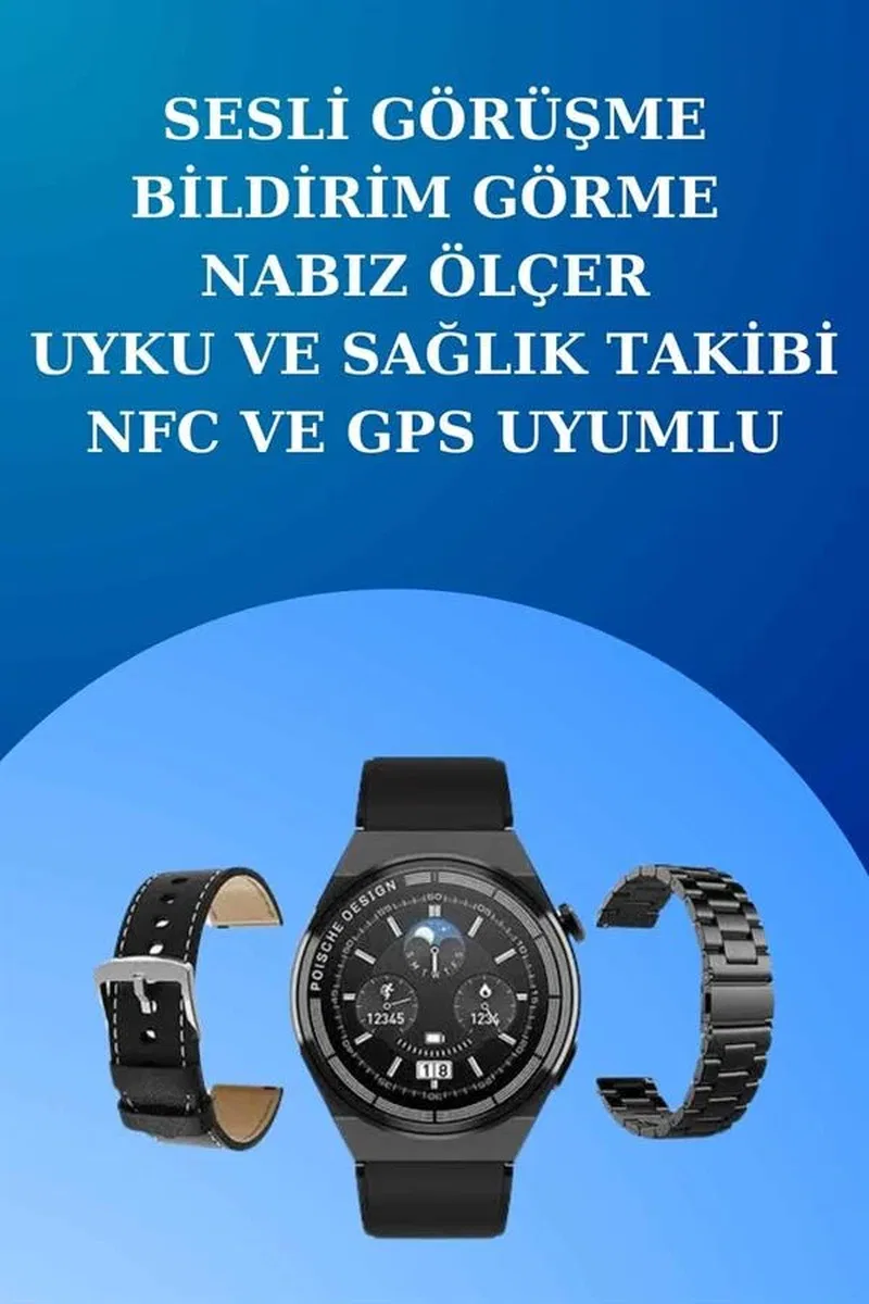 Akıllı Saat ve Kulaklık Seti Dokunmatik Ekran 5. 0 Bluetooth Bağlantılı Sesli Görüşme görsel 3