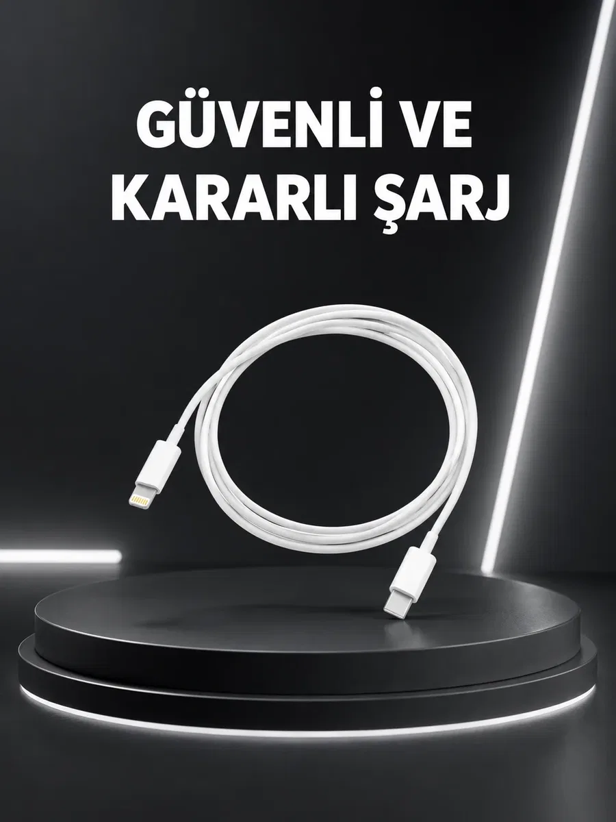 Dayanıklı TPE Lightning Kablo – 30W Hızlı Şarj ve Veri Transferi