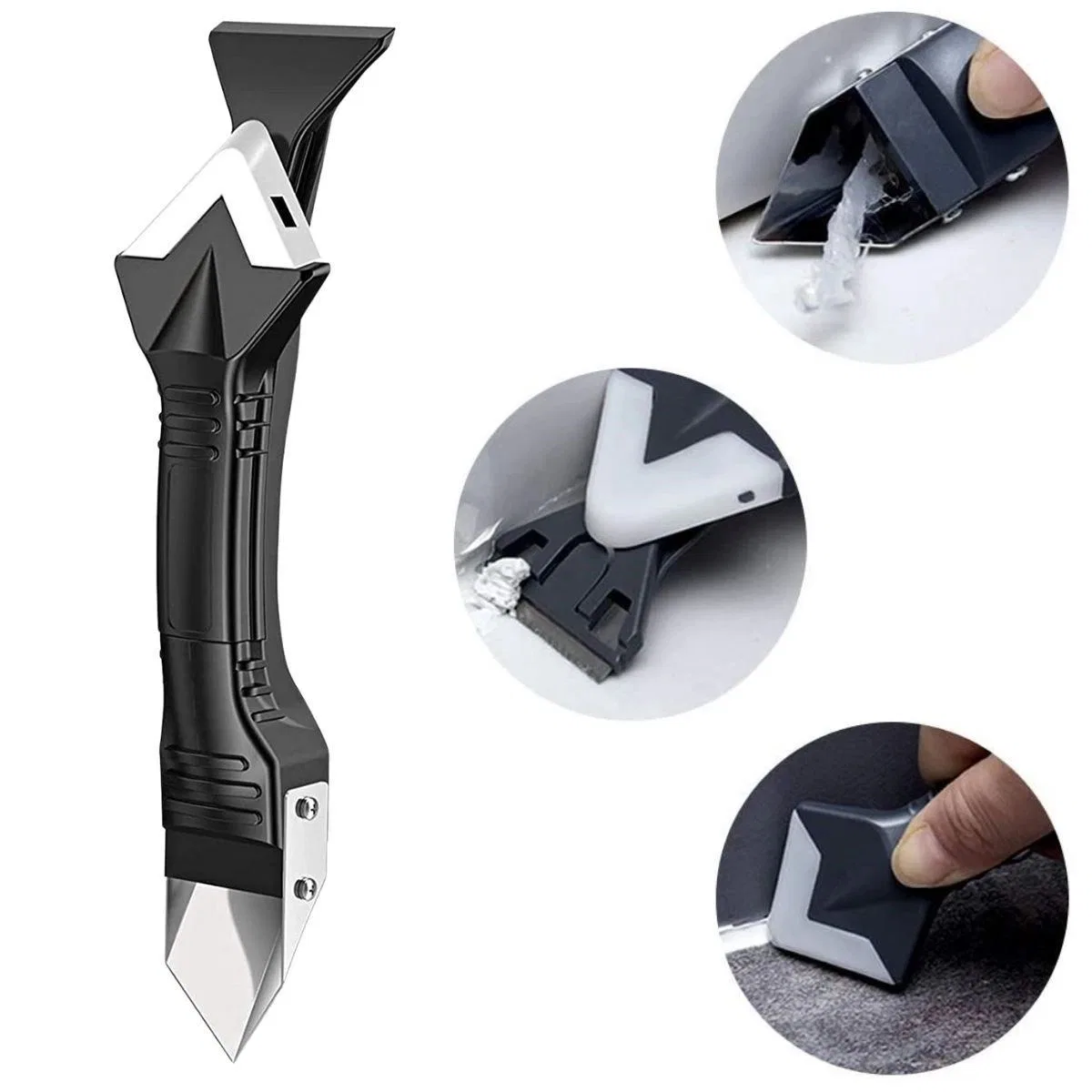 Fayans Derz Silikon Kazıyıcı Sıyırıcı Ve Uygulayıcı Aparat 3 Ü 1 Arada görsel 4